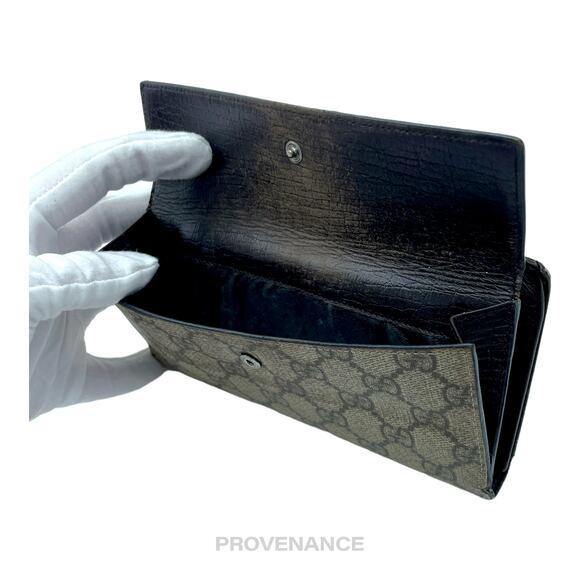 🔴 Gucci Long Wallet - GG Supreme Brown - Picture 8 of 9